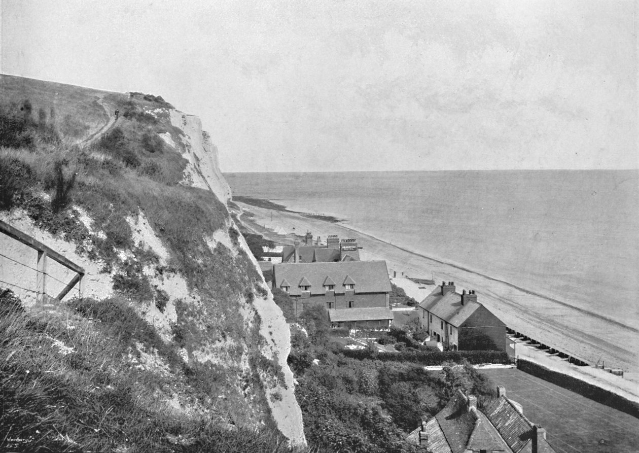 St. Margarets Bay - The Hotel, from the Cliffs, 1895 av Unbekannt