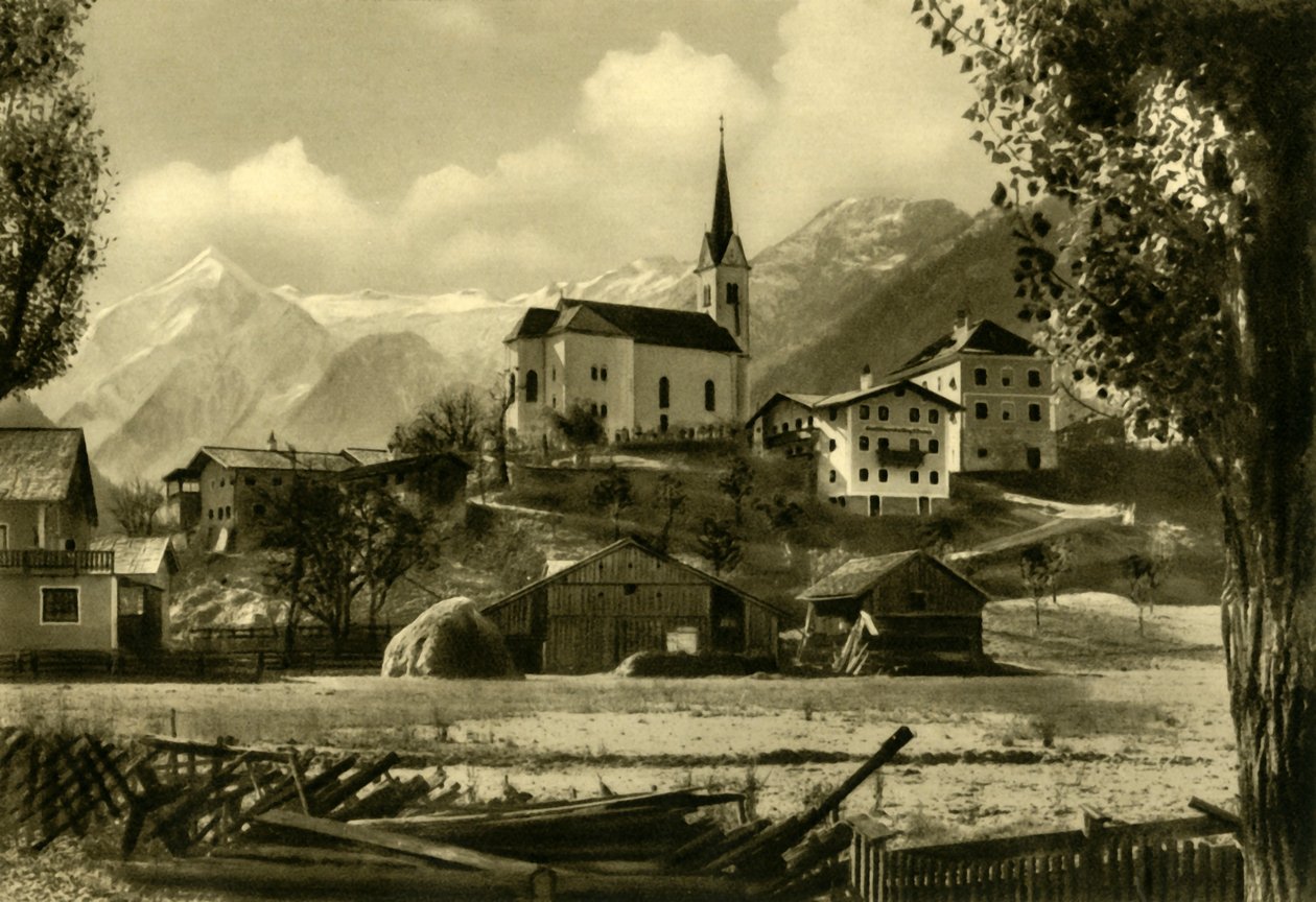 St Margarets Church, Kaprun, Österrike, c1935. av Unbekannt