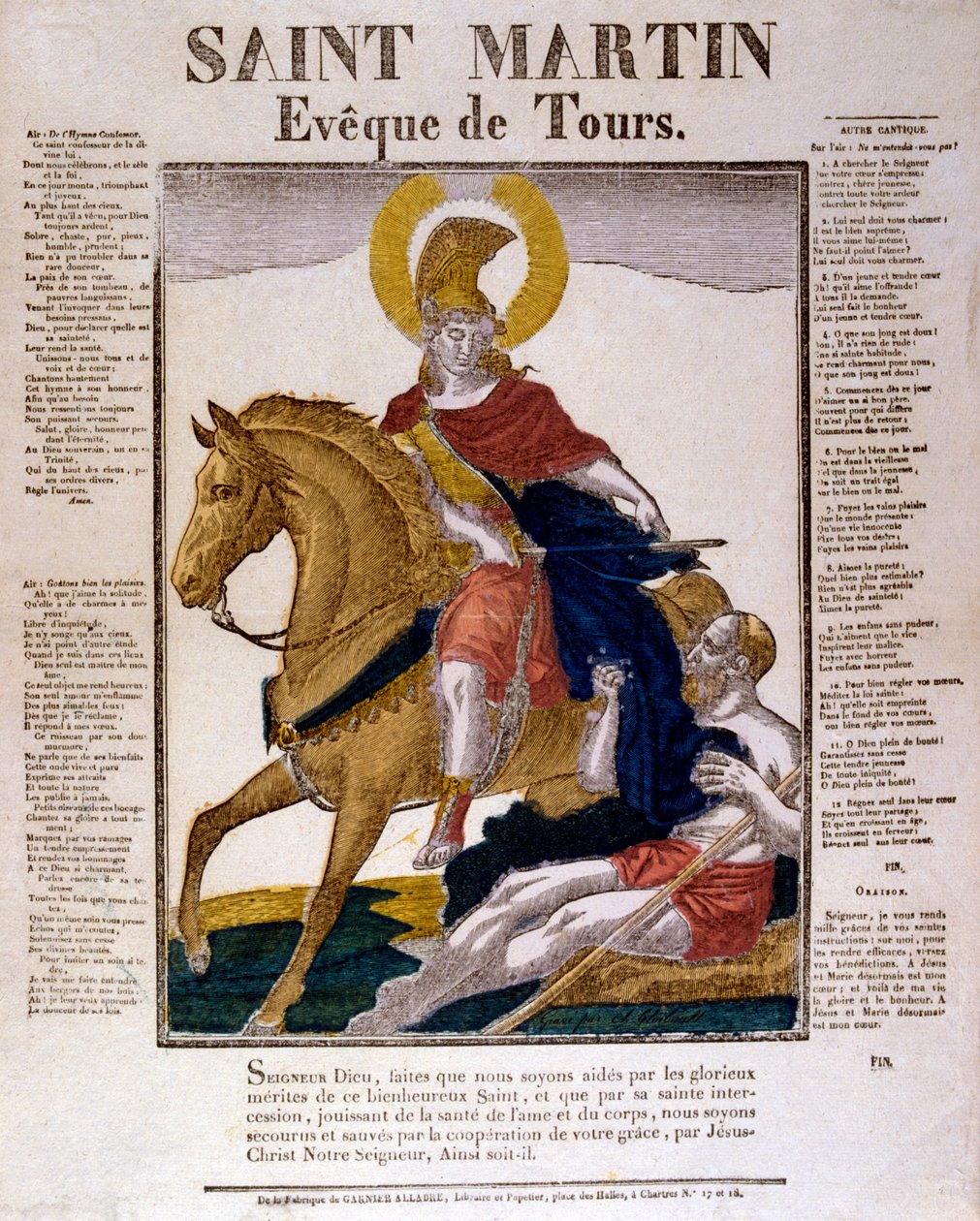 St Martin av Tours, 300-talet 1800-talet av Unbekannt