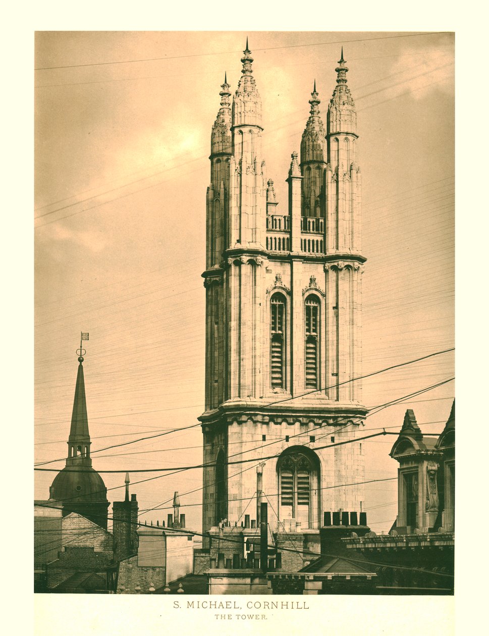 St Michael, Cornhill, The Tower, mitten av slutet av 1800-talet. av Unbekannt