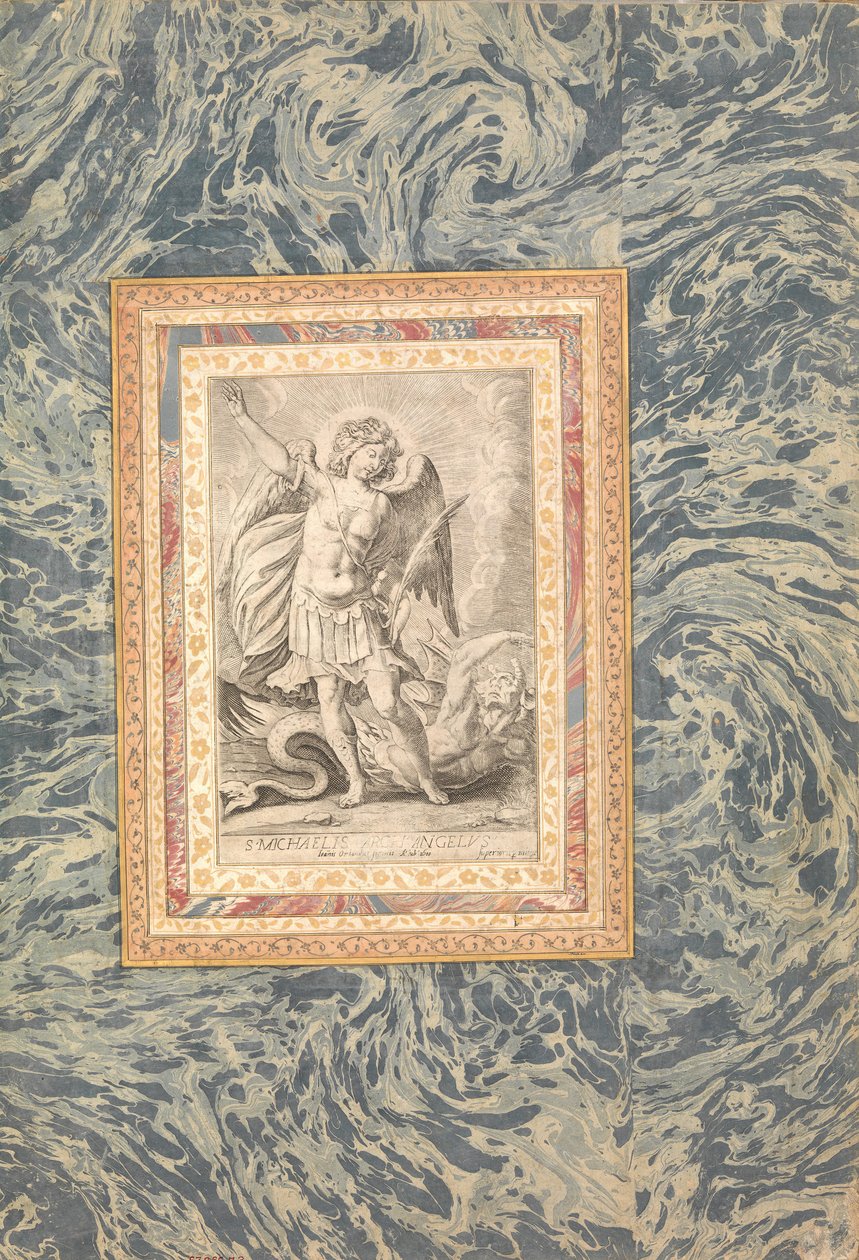 St. Michael, ärkeängeln, Folio från Bellini Album, ca. 1600. av Unbekannt