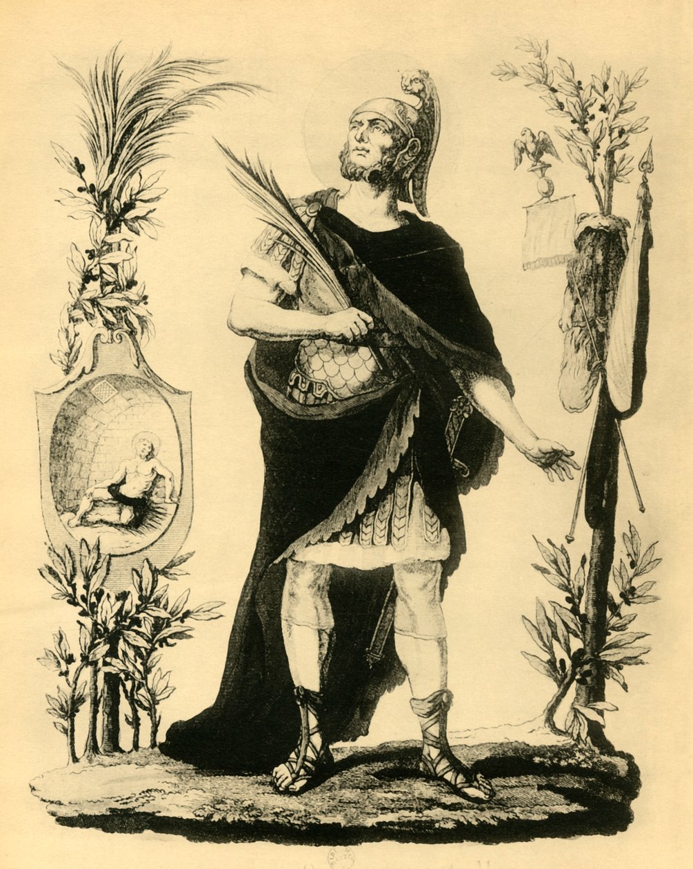 St. Napoleon Officier Romain, Martyr, tidigt 1800-tal, 1921. av Unbekannt
