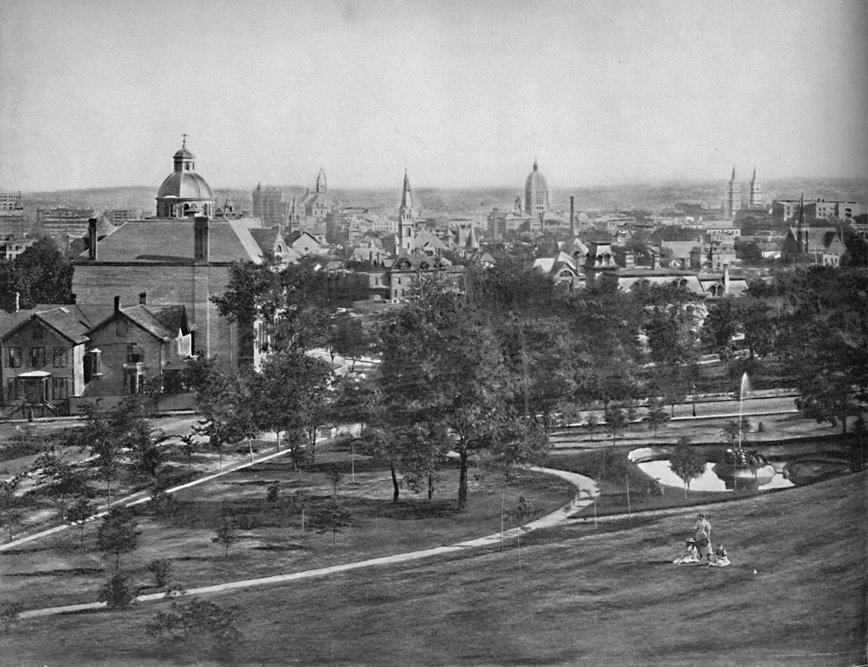 St. Paul från Merriams Hill, c1897. av Unbekannt