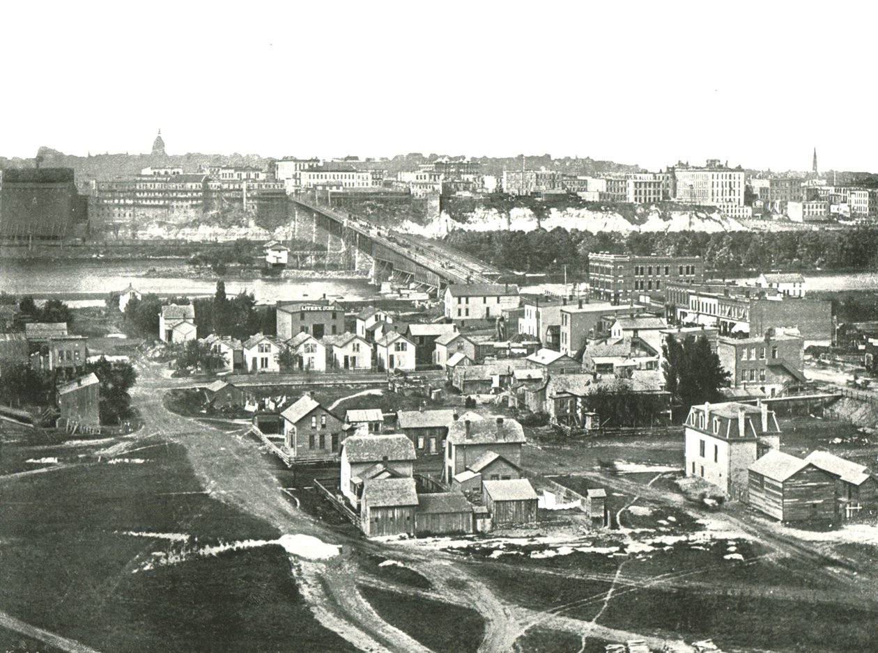 St Paul från väster, USA, 1895. av Unbekannt