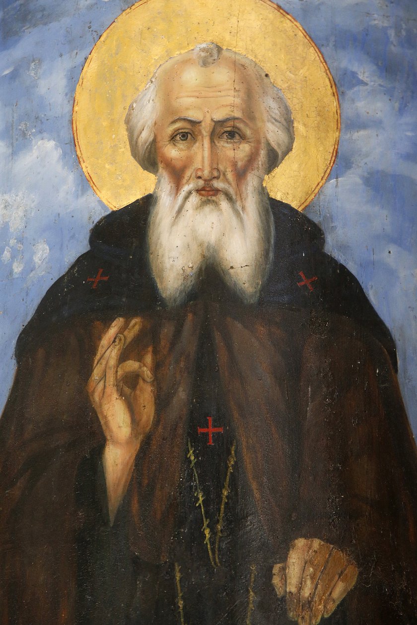 St. Savos (Savas) kyrka. Saint Sava-välsignelsen (Saint Sava de Serbie av Unbekannt