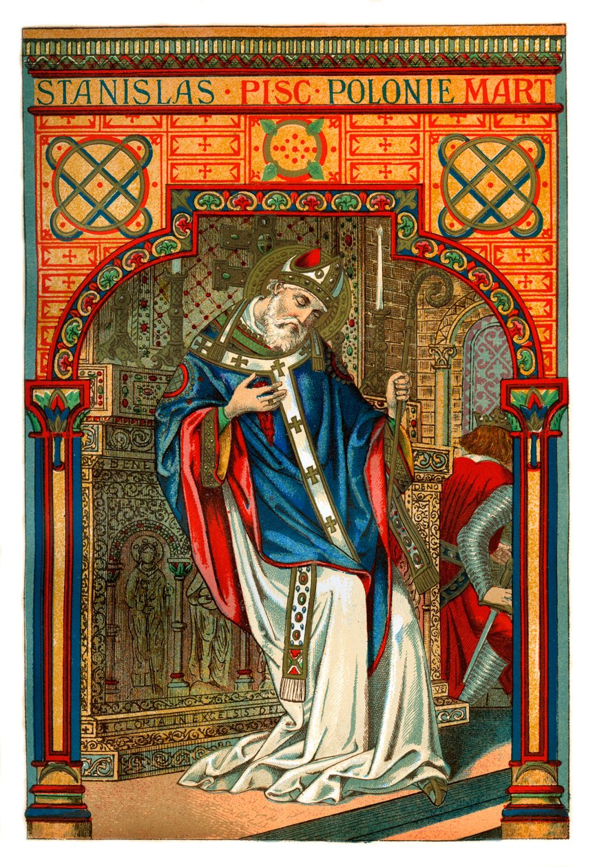 St Stanislas, polsk biskop och martyr från 1000-talet, 1886 av Unbekannt
