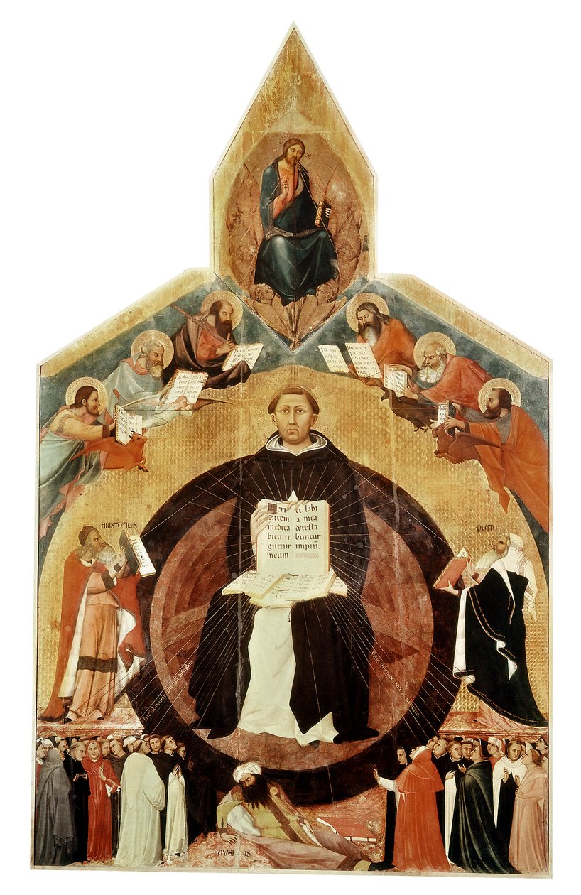 St Thomas av Aquino, italiensk teolog och filosof av Unbekannt