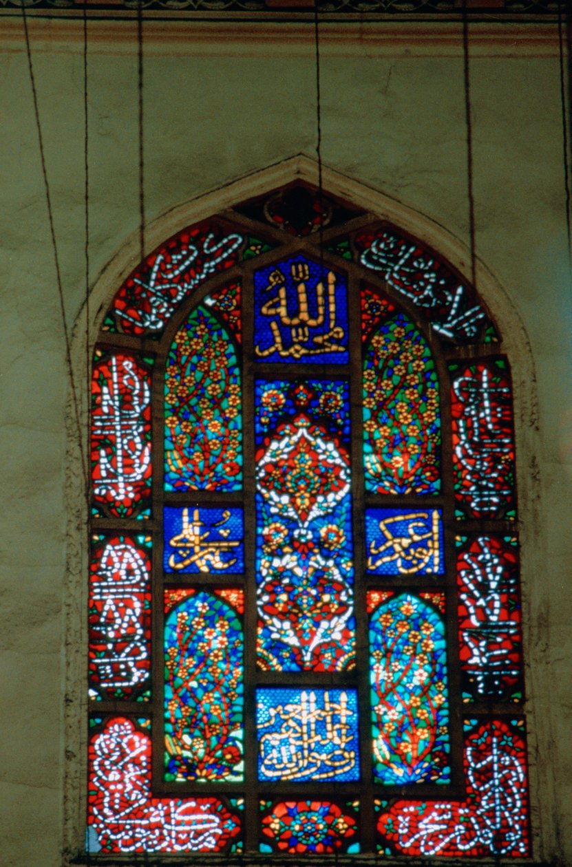 Fönster i målat glas, Suleymaniye-moskén, 1557 av Unbekannt
