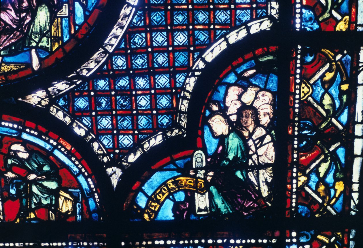 Målat glas, Chartres Cathedral, Frankrike, 1194-1260 av Unbekannt