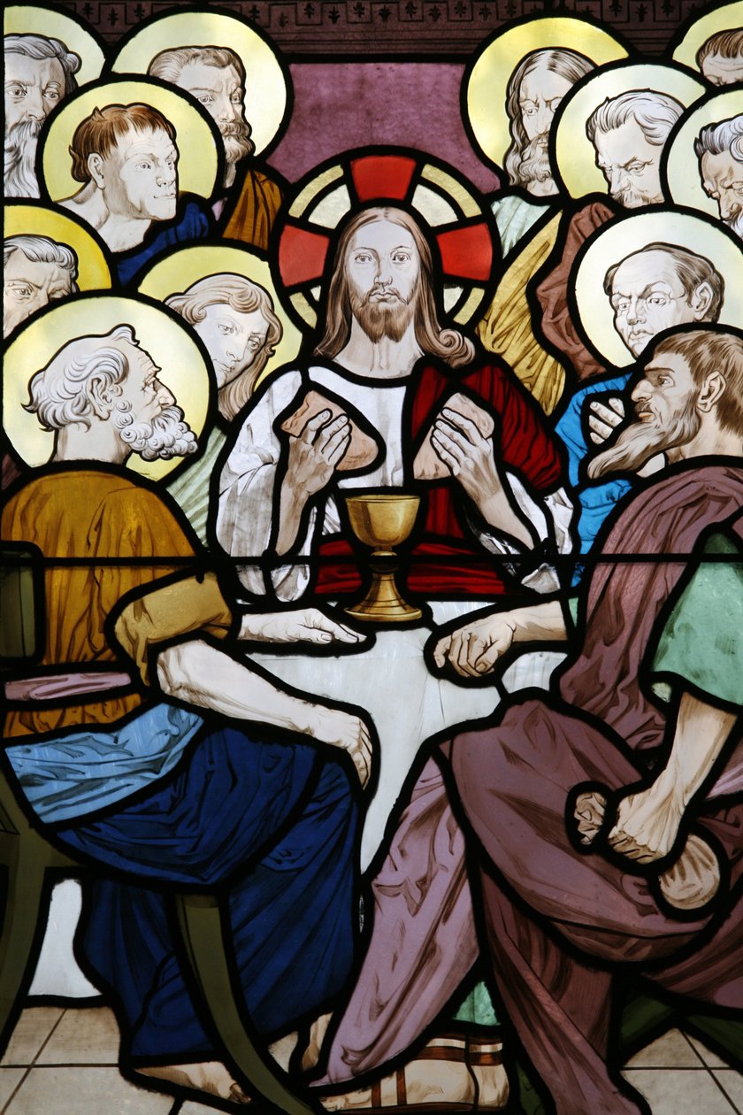 Målat glas i Saint-Honore d