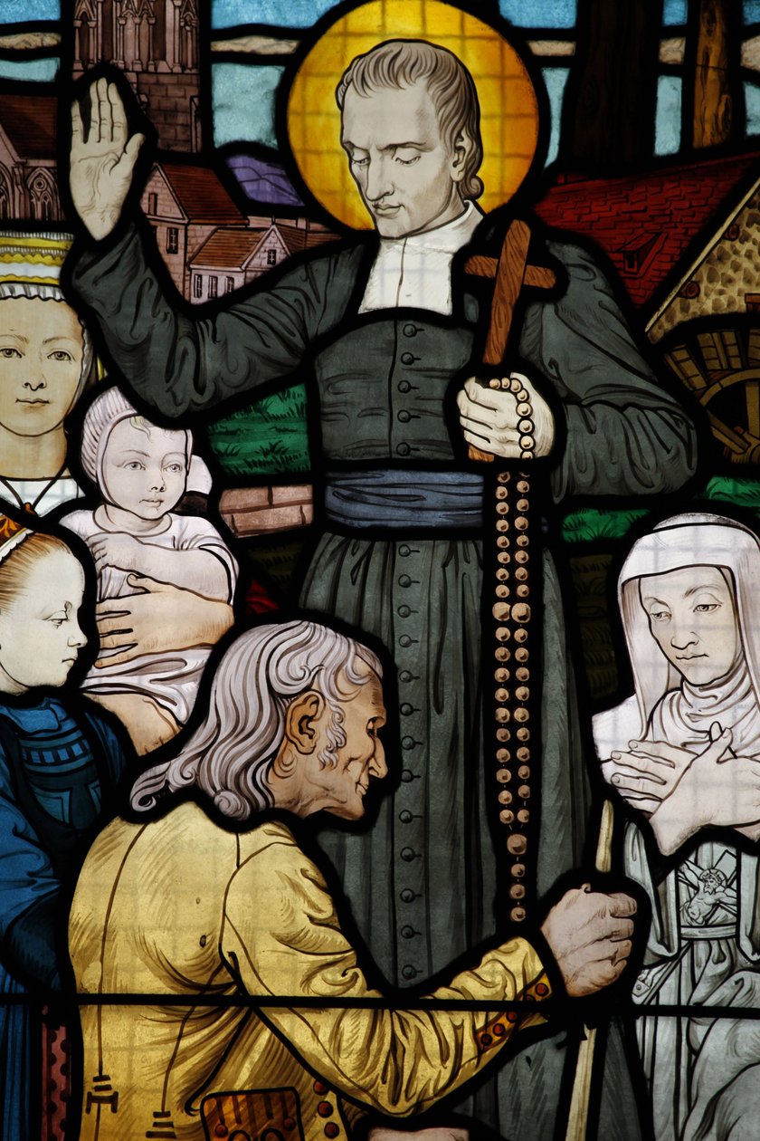 Målat glas i Saint-Honore d