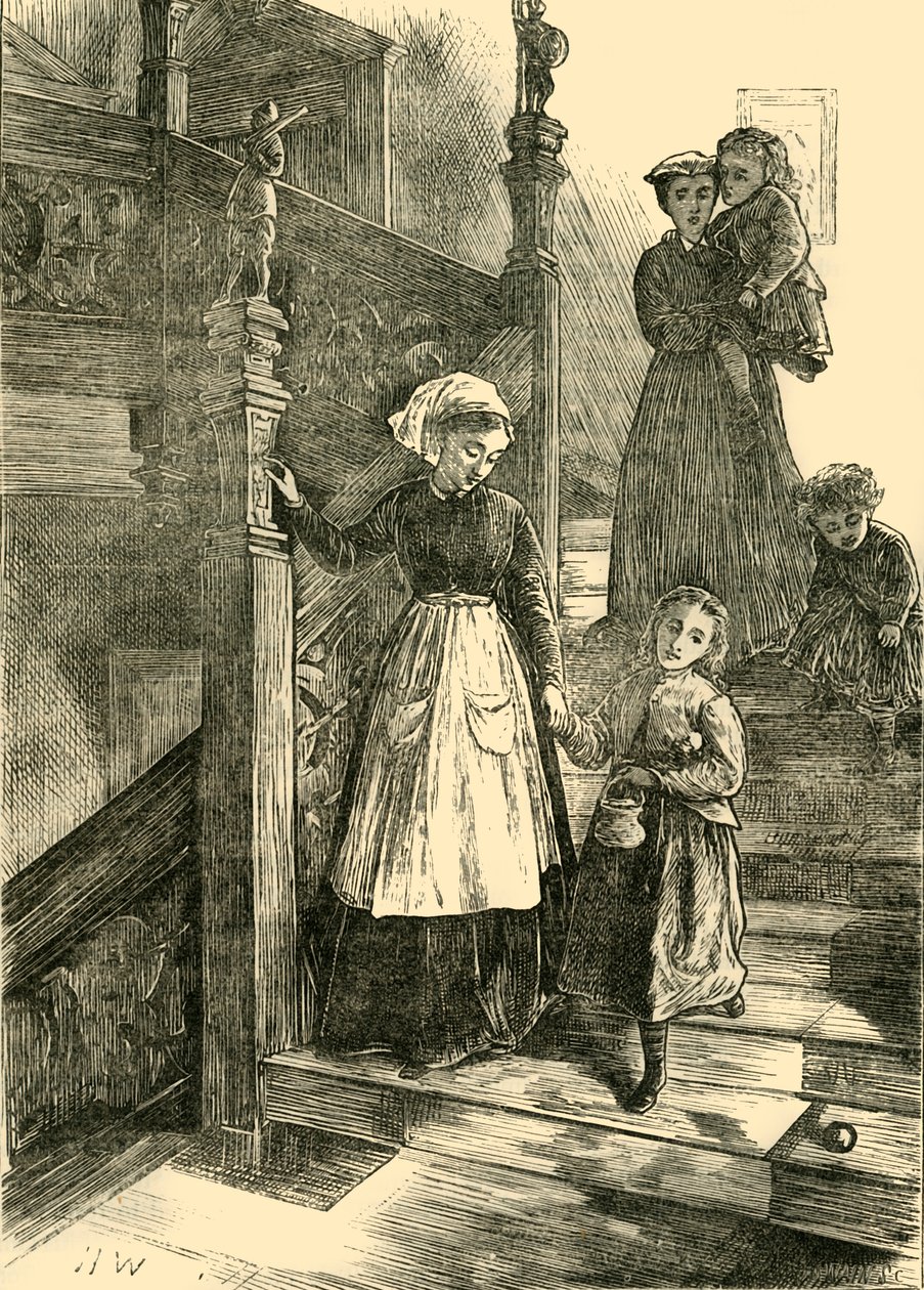 Trappa till Cromwell House, 1876, c1876. av Unbekannt