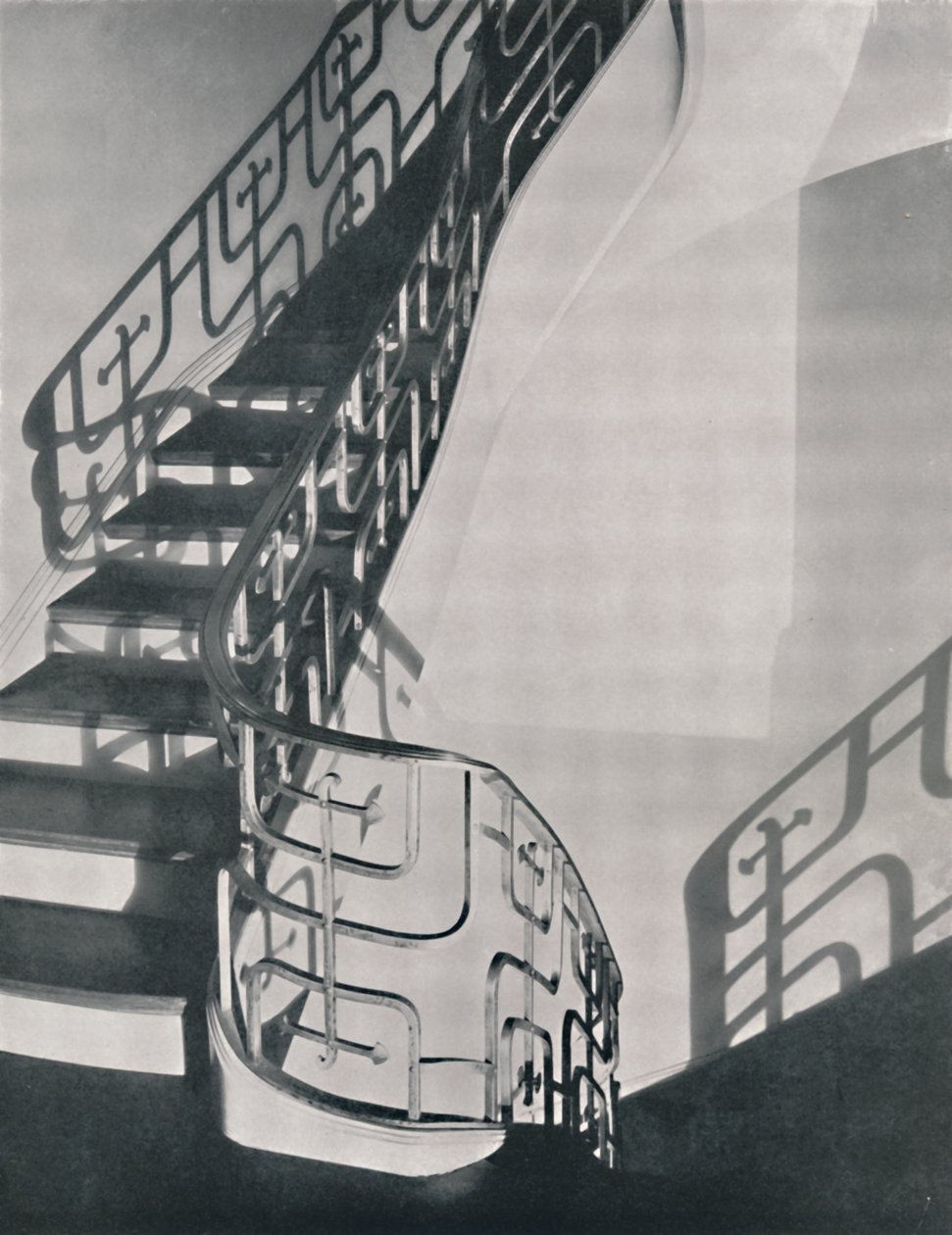 Trappräcke i monelmetall designat för en bostad i New York, 1933 av Unbekannt
