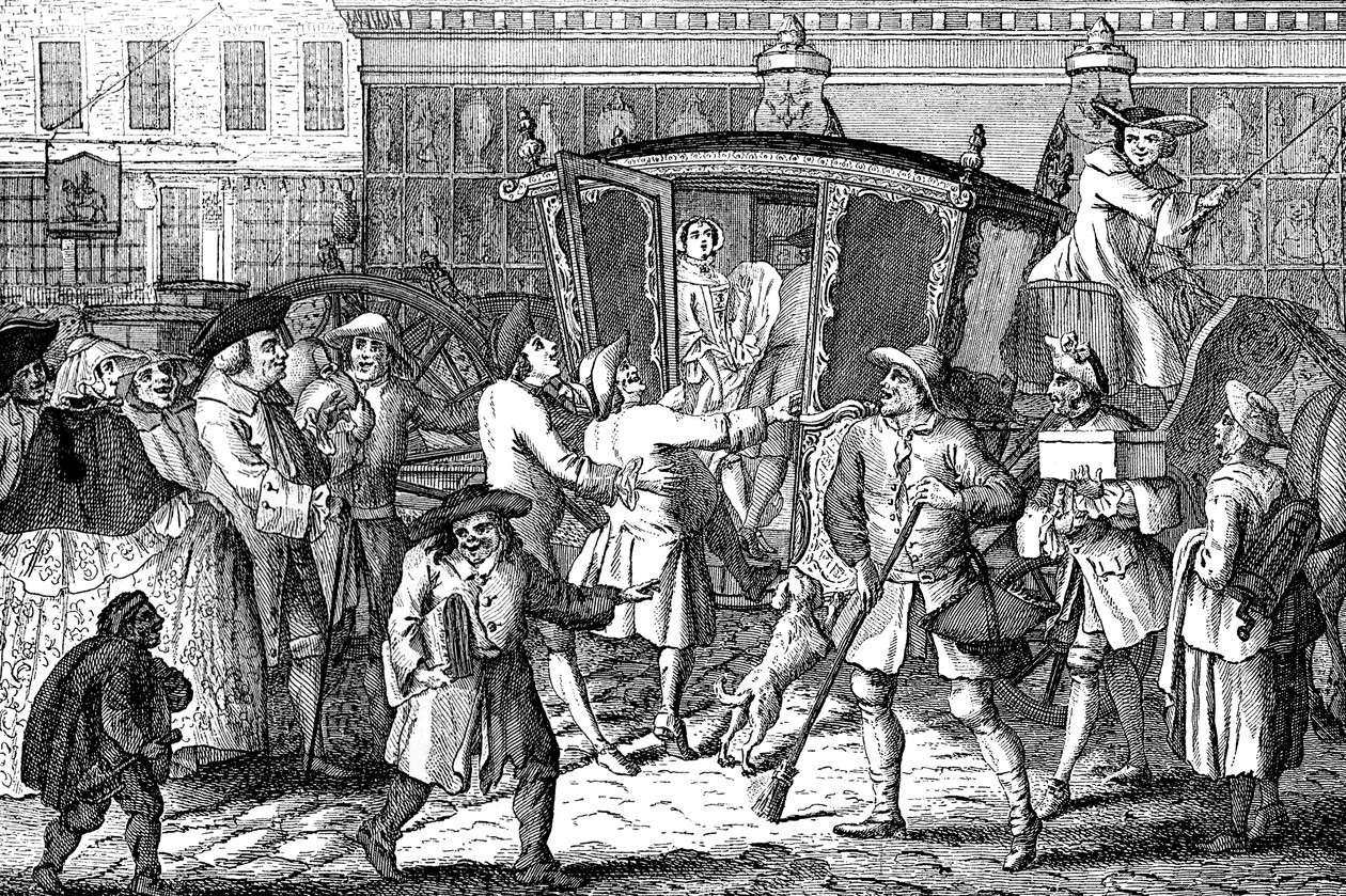 Standcoachman, eller The Haughty Lady Well Fitted, 1750 av Unbekannt