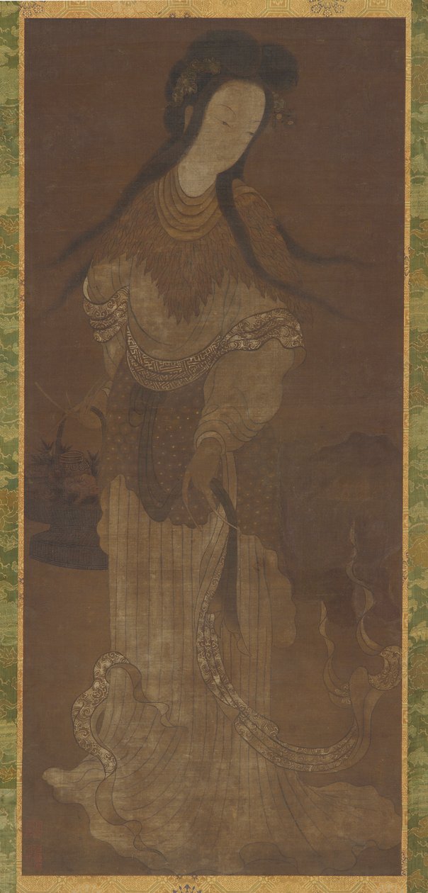 Stående figur av en kvinnlig odödlig, Ming-dynastin, 1500-1600-talet. av Unbekannt
