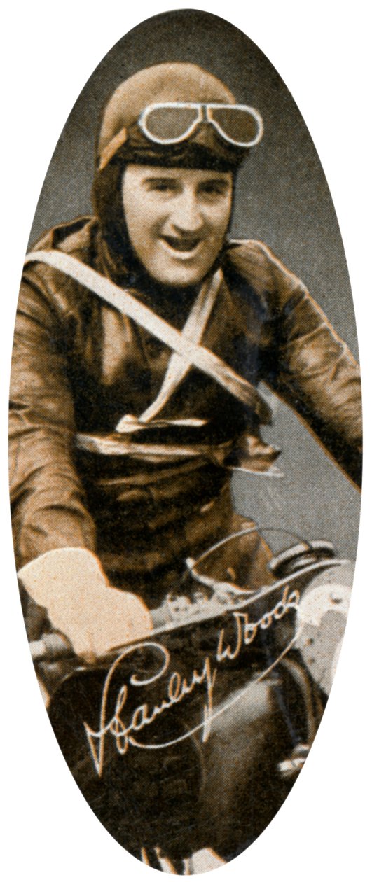 Stanley Woods 1903-1993, irländsk motorcykelförare, 1935 av Unbekannt