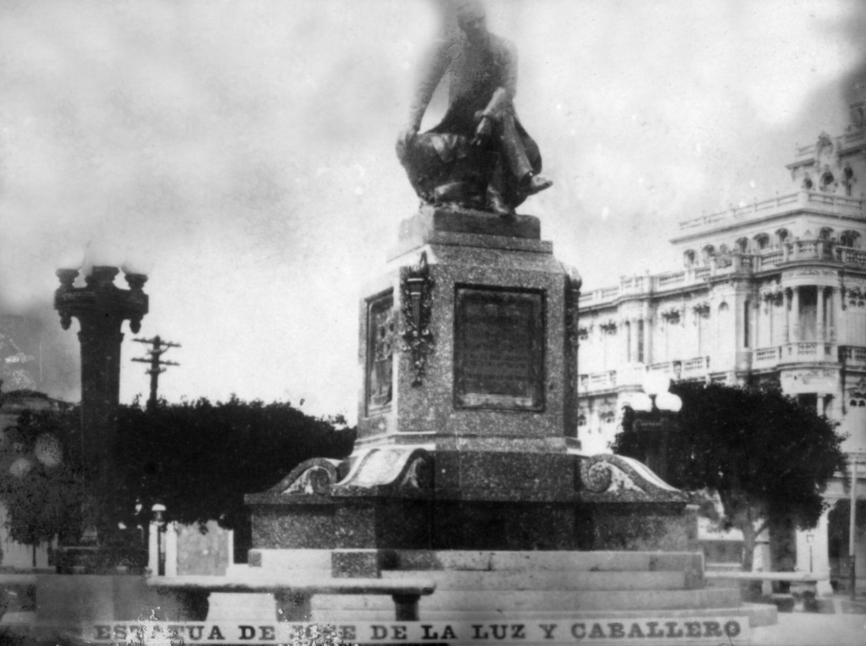 Staty av Don Jose de la Luz Caballero, 1912, 1920-talet av Unbekannt