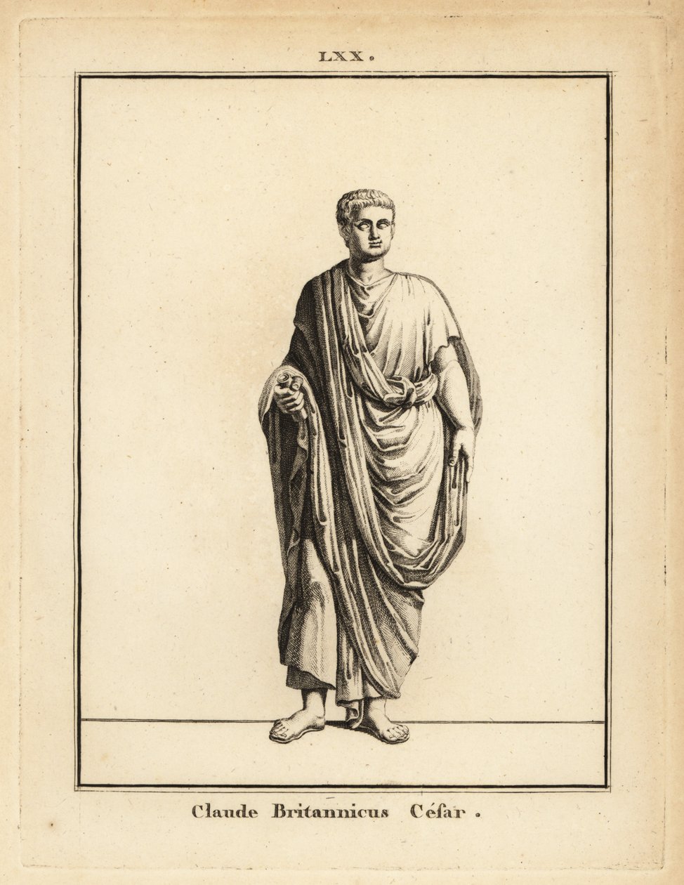 Staty av den romerske kejsaren Claudius, Tiberius Claudius Caesar Augustus Germanicus av Unbekannt