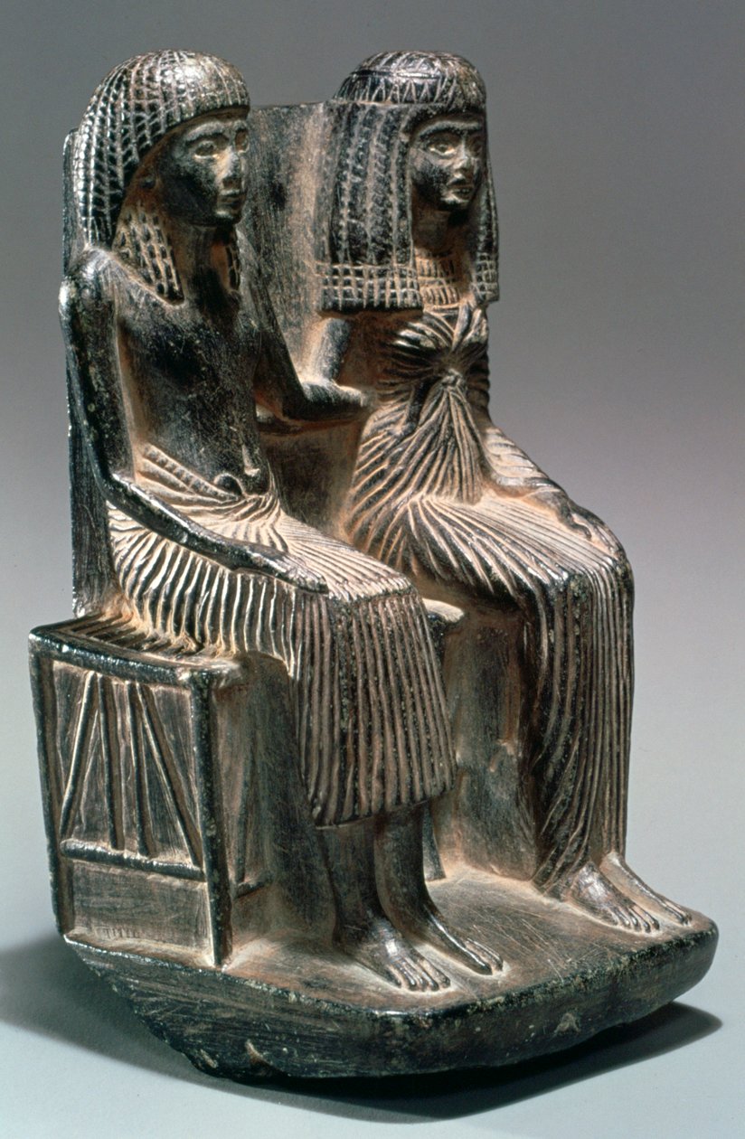 Staty av en forntida egyptisk tjänsteman och hans fru, 1200-1100-talet f.Kr av Unbekannt