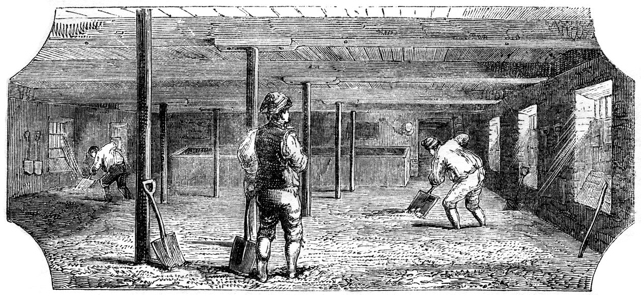 Blötnings-, bädd- och golvmalt, 1886 av Unbekannt