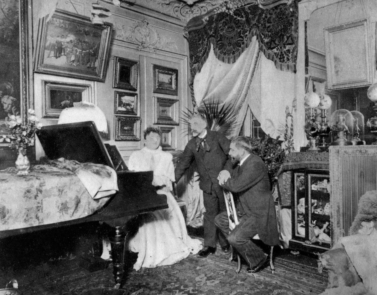 Stephane Mallarme, fransk poet och kritiker, ca 1890-talet av Unbekannt