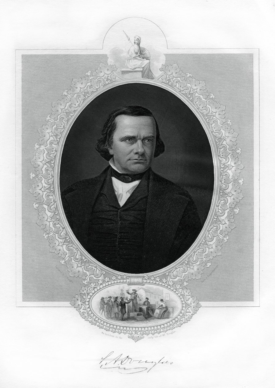 Stephen A Douglas, amerikansk politiker, 1862-1867 av Unbekannt