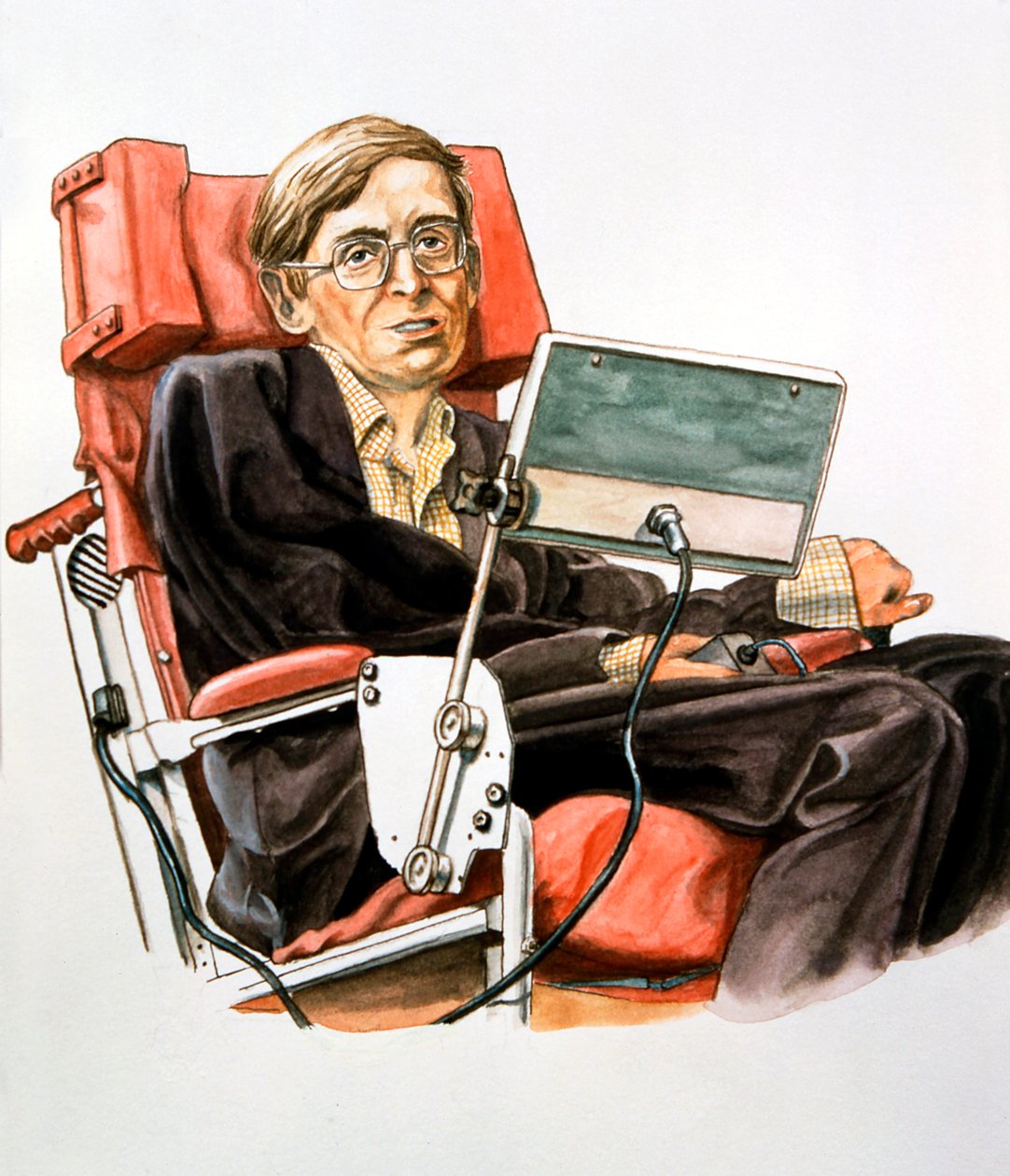 Stephen William Hawking f.1942, brittisk teoretisk fysiker av Unbekannt