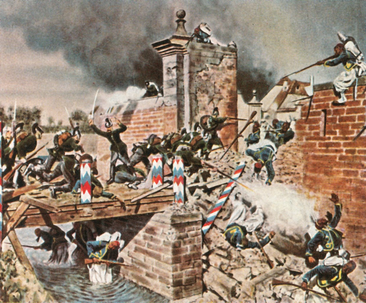 Stormning av Landauporten i Weissenburg, 4 augusti 1870, 1936. av Unbekannt