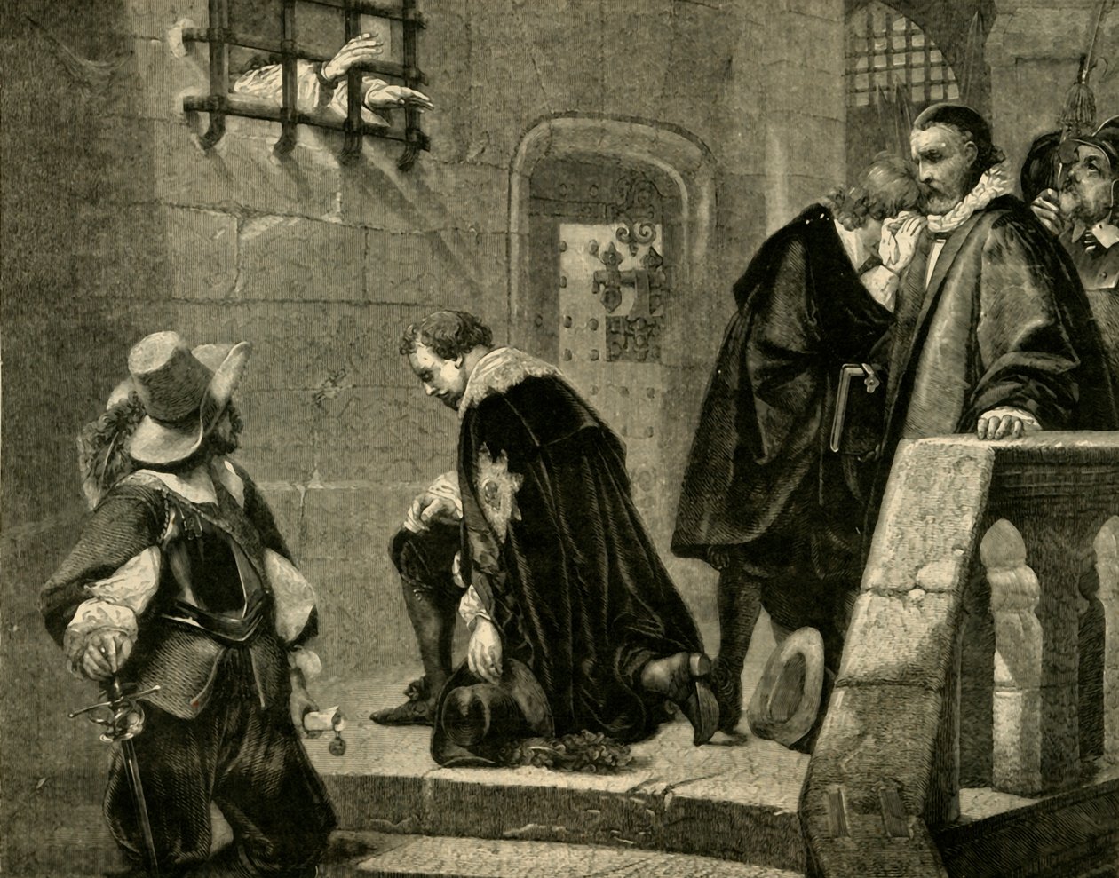 Strafford går till avrättning, 1641, 1881. av Unbekannt