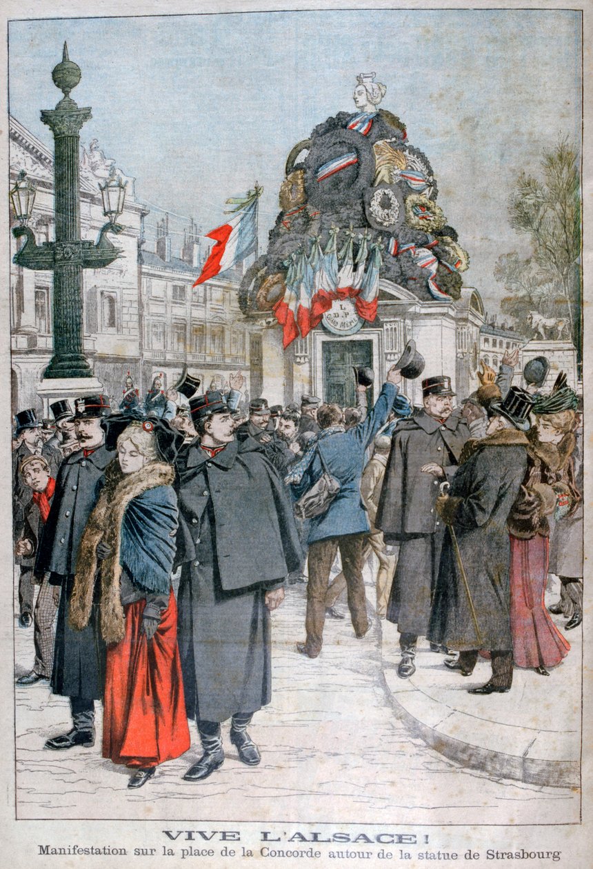 Strasbourg-statyn, Place de la Concorde, Paris, 1904 av Unbekannt