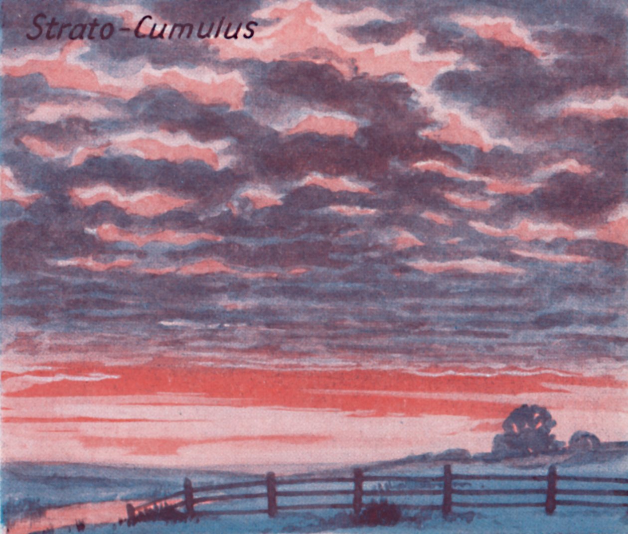 Strato-Cumulus - ett dussin av de viktigaste molnformerna på himlen, 1935 av Unbekannt