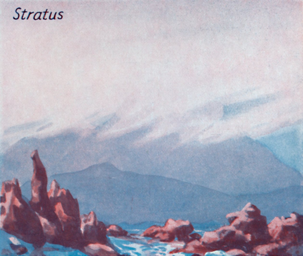 Stratus - ett dussin av de viktigaste molnformerna på himlen, 1935 av Unbekannt