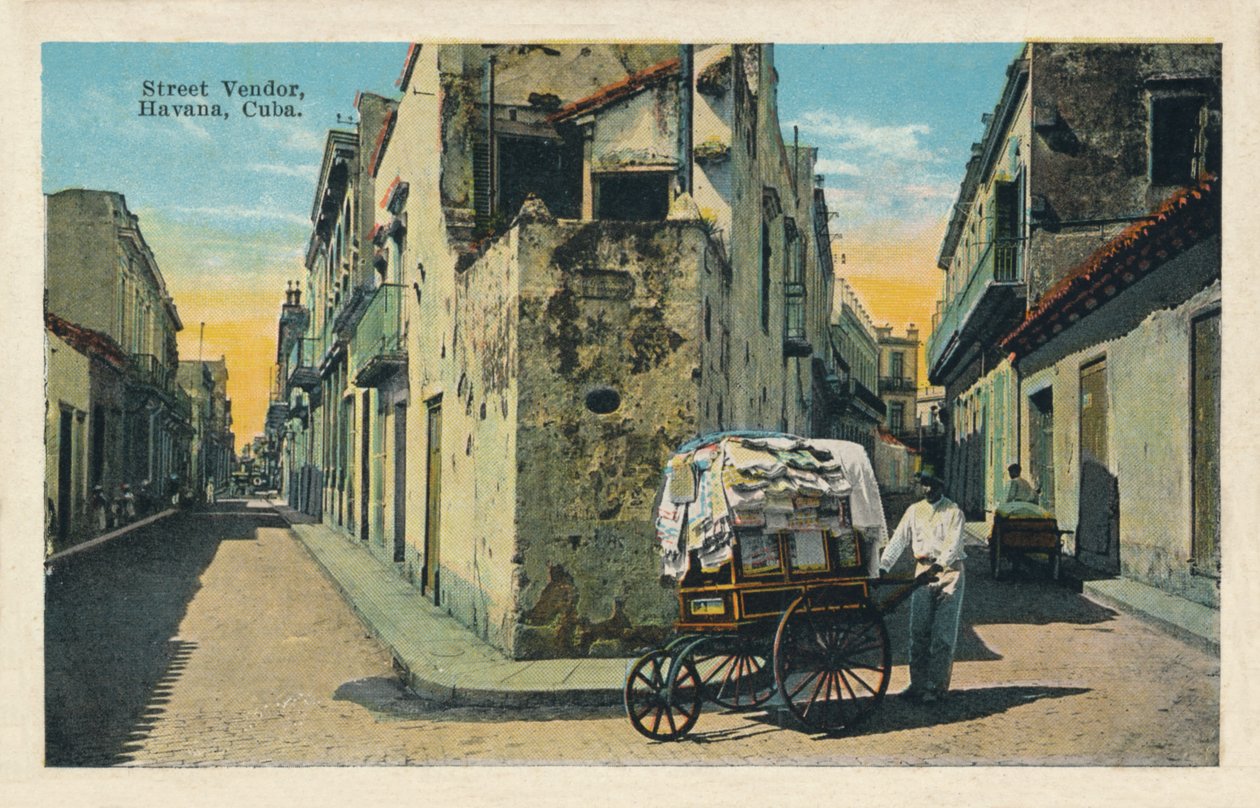 Gatuförsäljare, Havanna, Kuba, 1938 av Unbekannt