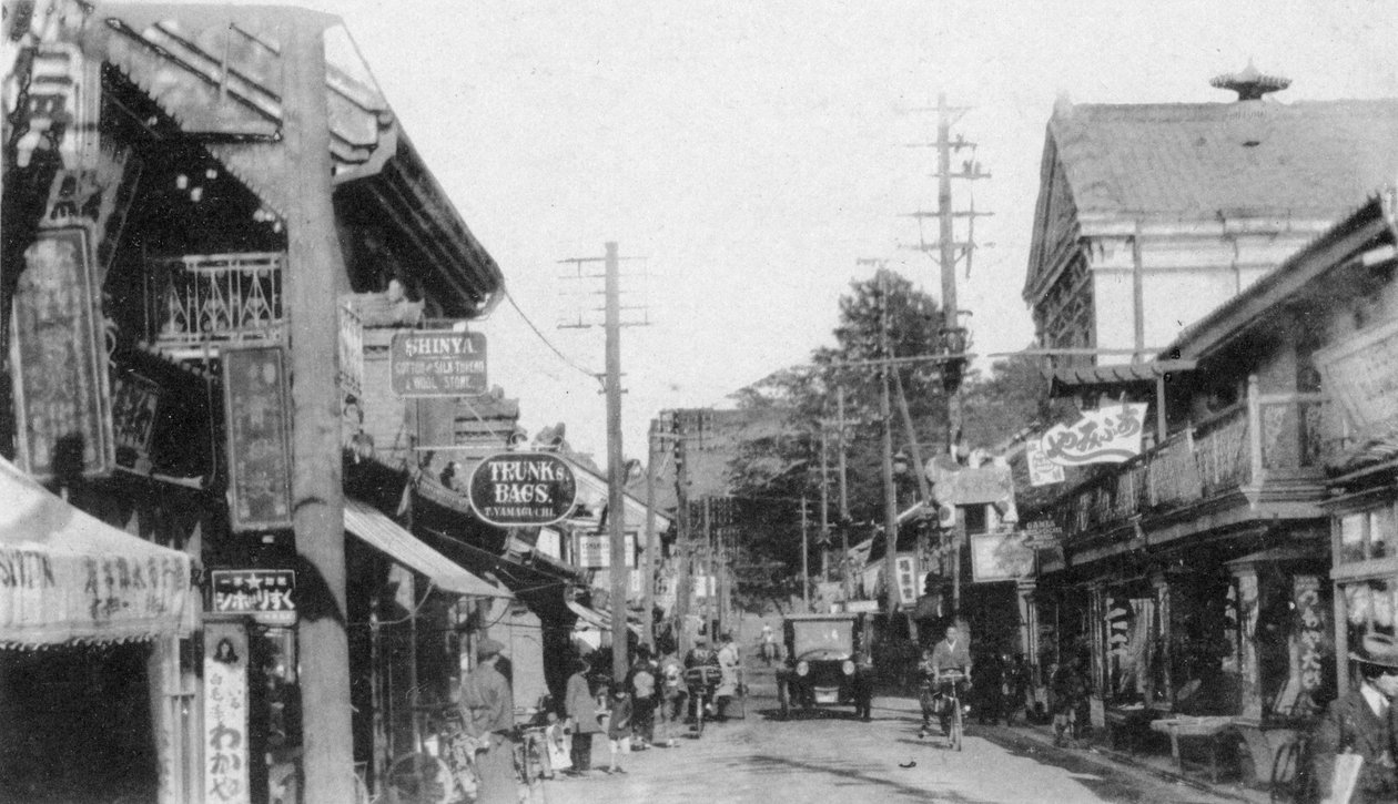 Gata i Motomachi, Yokohama, Japan, 1900-talet av Unbekannt