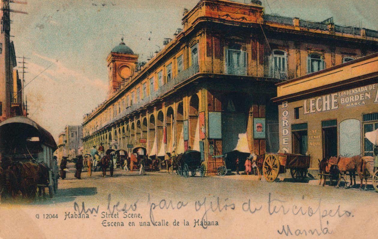 Gatubild, Havanna, Kuba, c1910 av Unbekannt