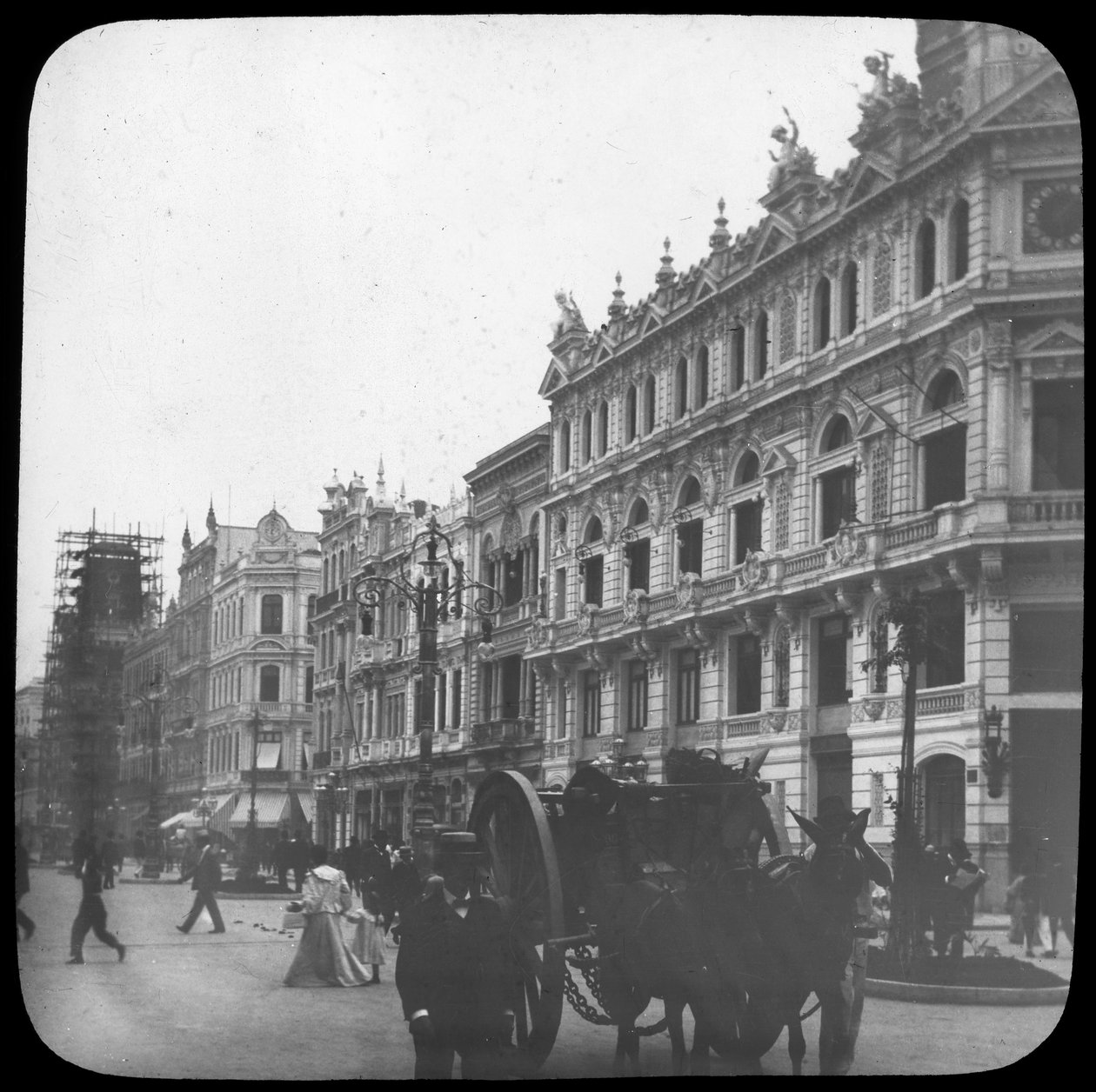 Gatubild, Rio de Janeiro, Brasilien, sent 1800- eller tidigt 1900-tal av Unbekannt