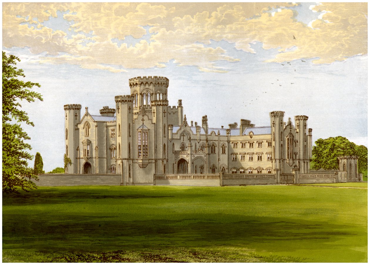 Studley Castle, Warwickshire, hem för familjen Walker, c1880 av Unbekannt
