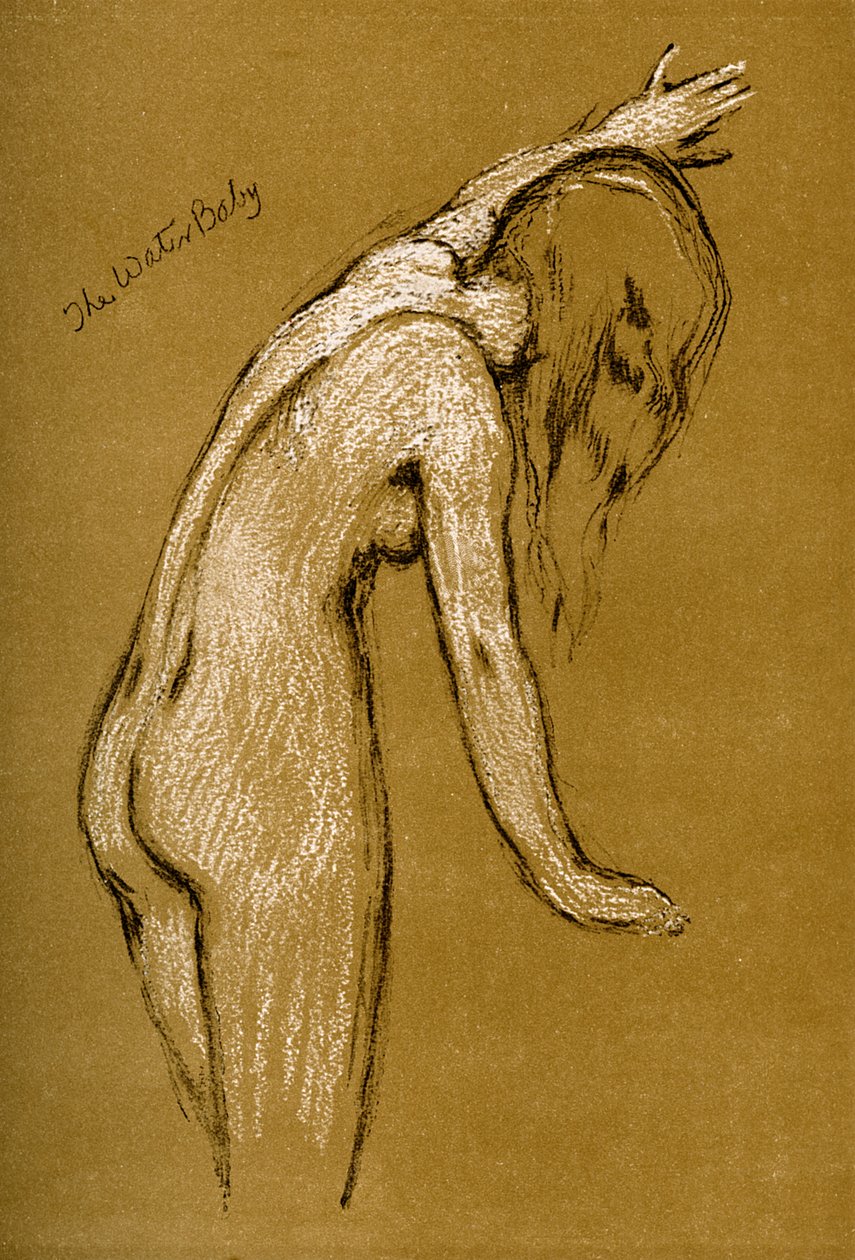 Studie för The Water Baby, 1900 av Unbekannt