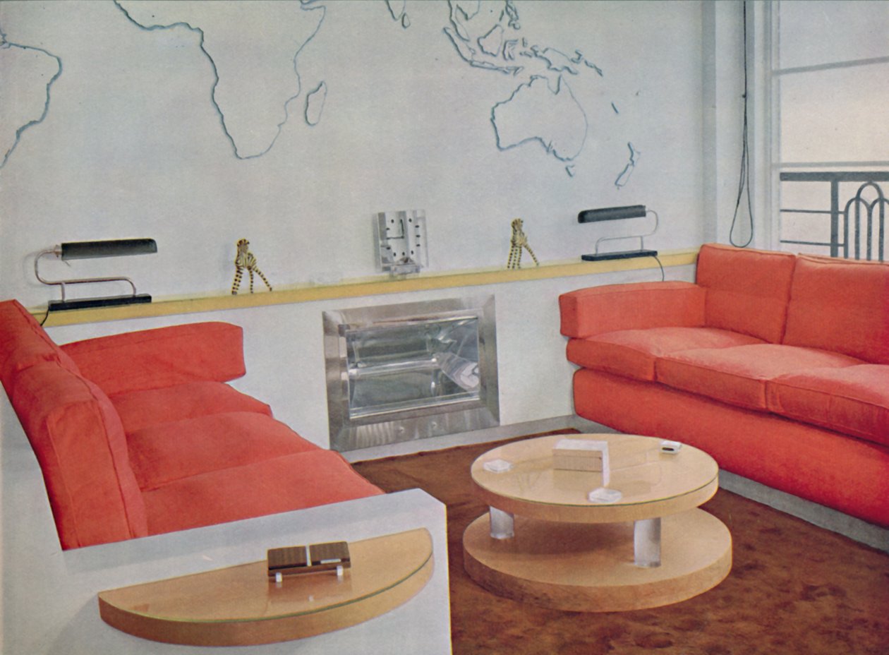 Studera i Lord Louis Mountbattens London House, 1938 av Unbekannt