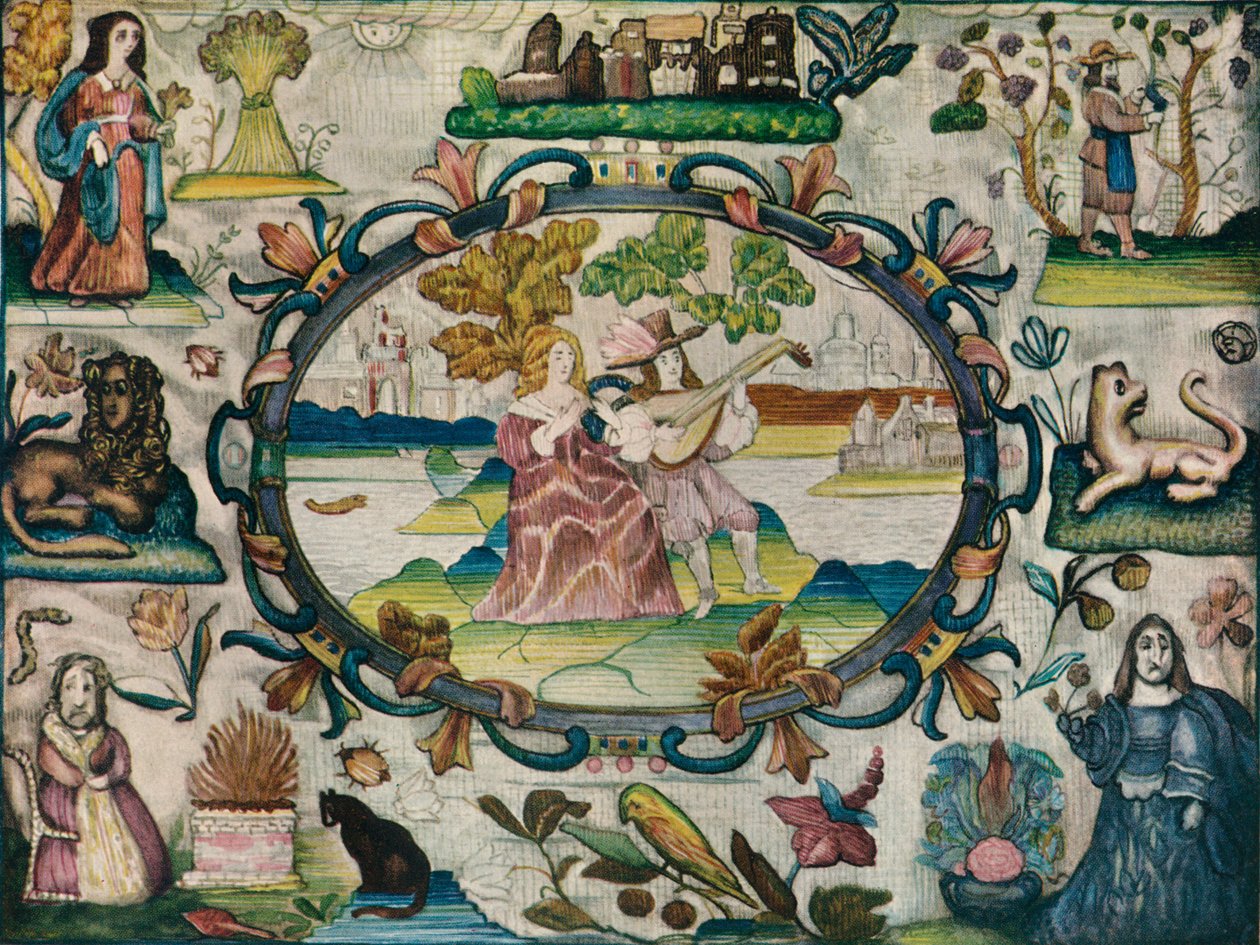 Stubbarbetsbild, Jacobean Period, c1615 av Unbekannt