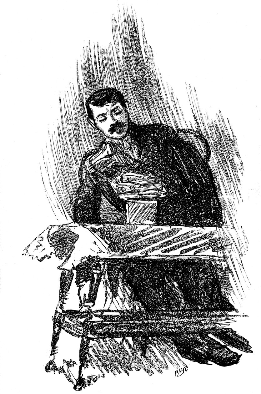 Ämnet går in i en hypnotisk trans, 1891 av Unbekannt