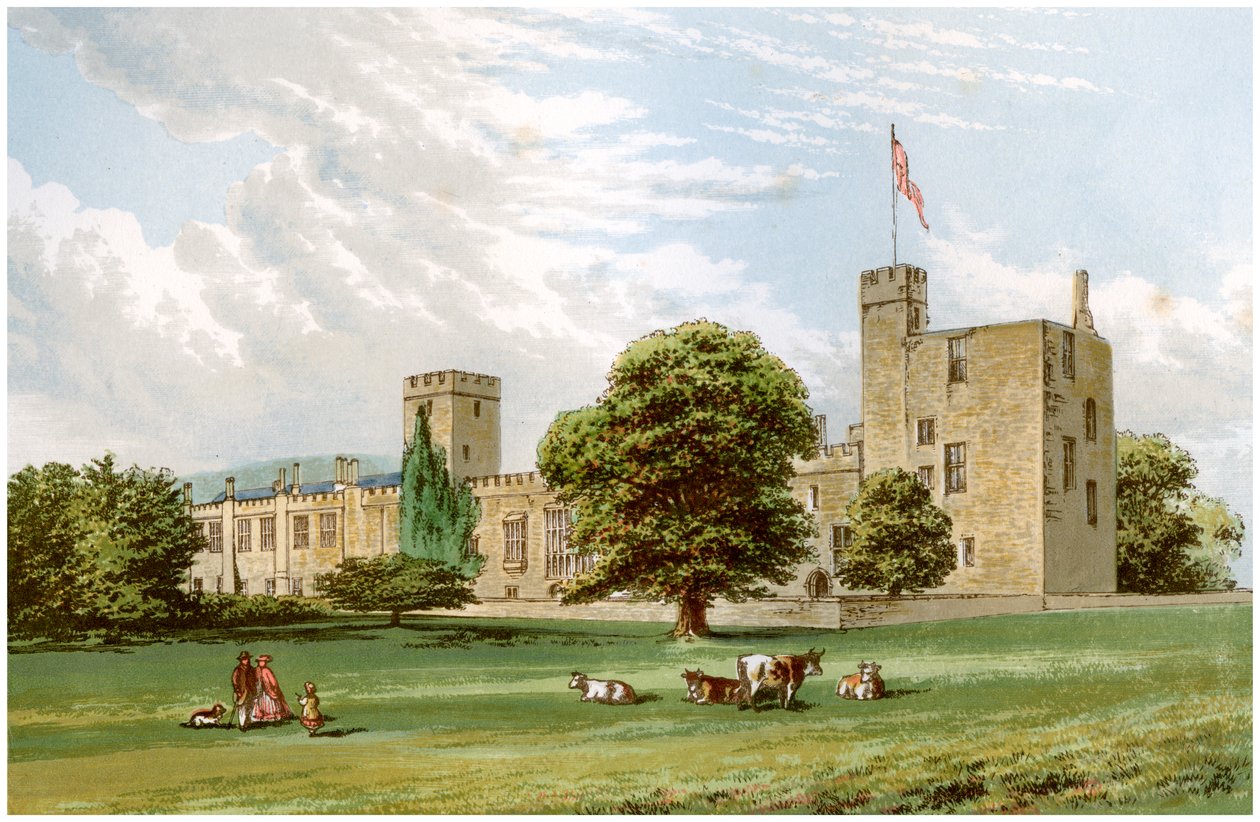 Sudeley Castle, Gloucestershire, hem för familjen Dent, c1880 av Unbekannt