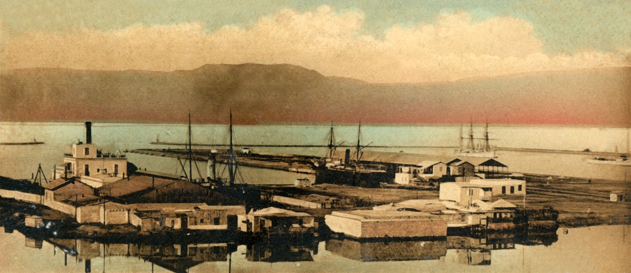 Suez - The Docks, c1918-c1939. av Unbekannt