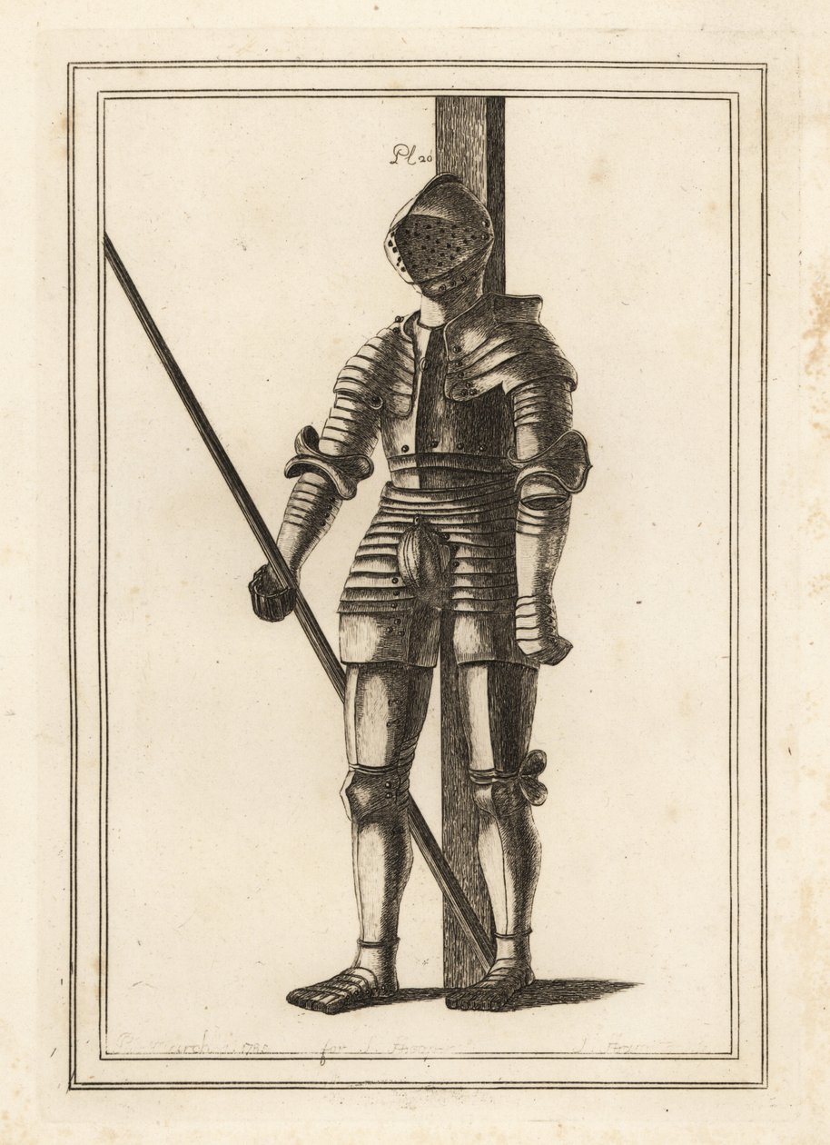 Rustning gjord för kung Henry VIII vid 18 års ålder i Tower of London av Unbekannt