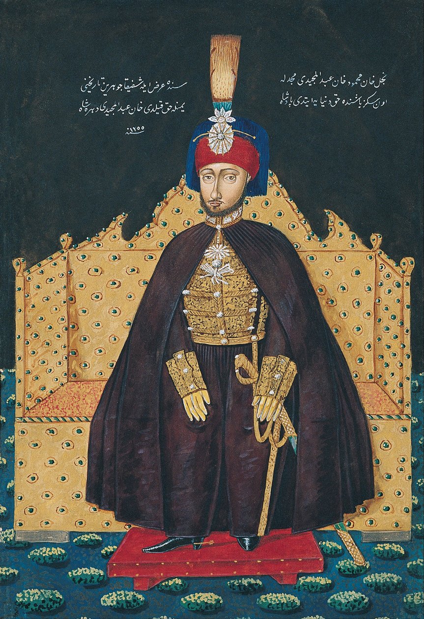 Sultan Abdulmecid I, mitten av 1800-talet. av Unbekannt