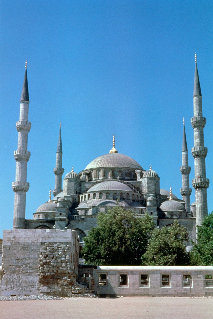 Sultan Ahmed-moskén, Blå moskén, norra höjden, Istanbul, Turkiet av Unbekannt