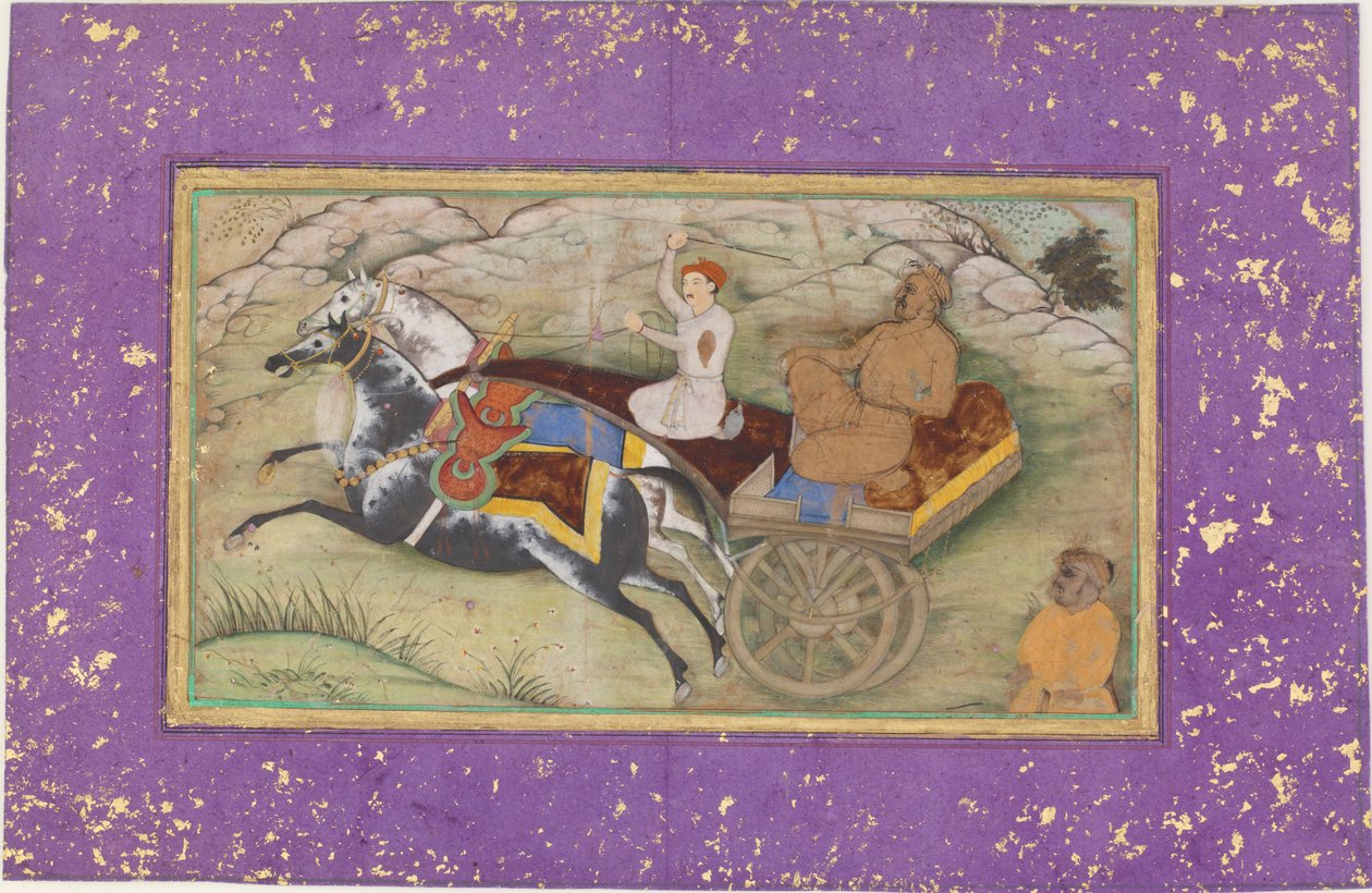 Sultan Salim i en vagn, ca. 1603. av Unbekannt