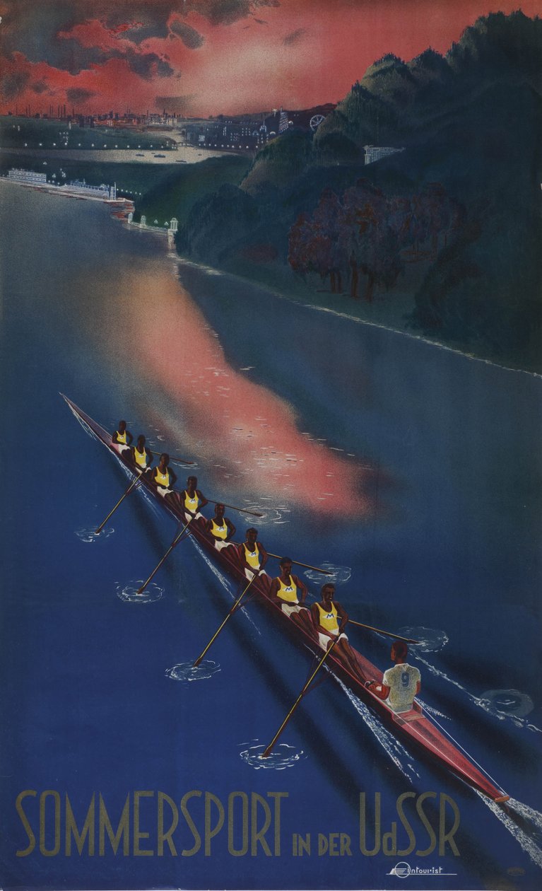 Sommarsport i USSR Affisch från Intourist company, 1939 av Unbekannt