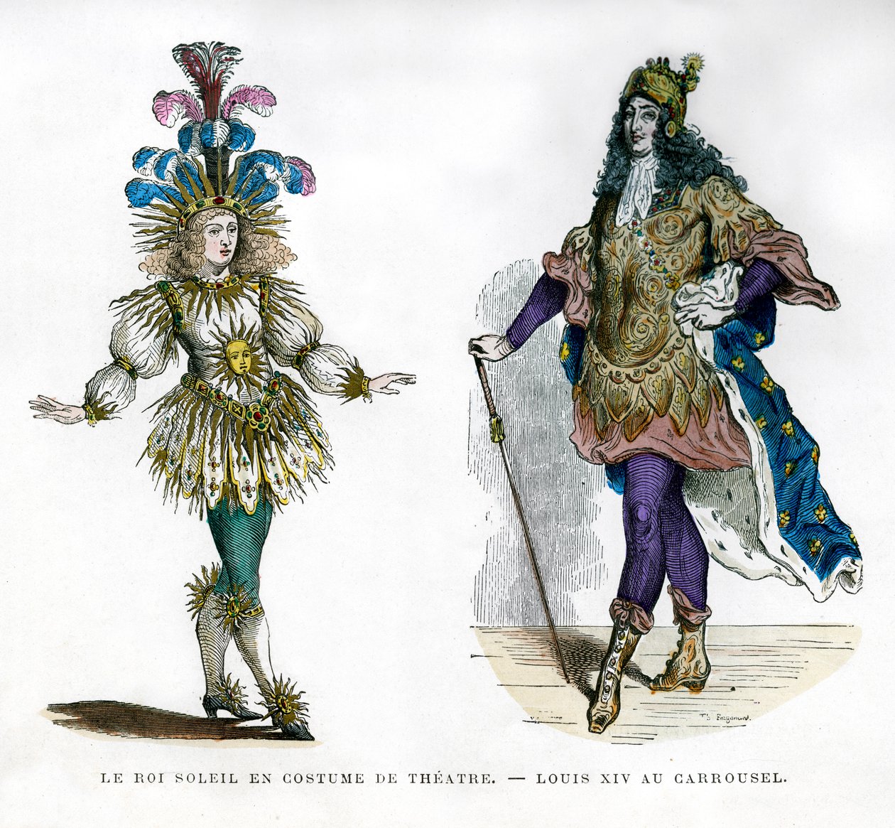 Sun King teaterdräkt och kung Ludvig XIV av Frankrike, 1882-1884 av Unbekannt
