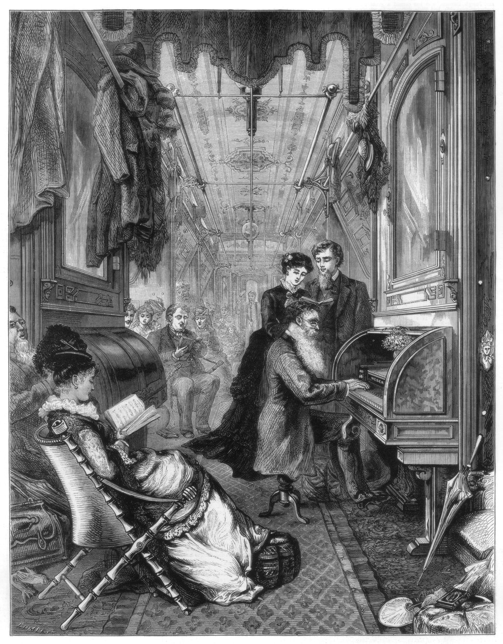 Söndag på Union Pacific Railway, USA, 1875 av Unbekannt